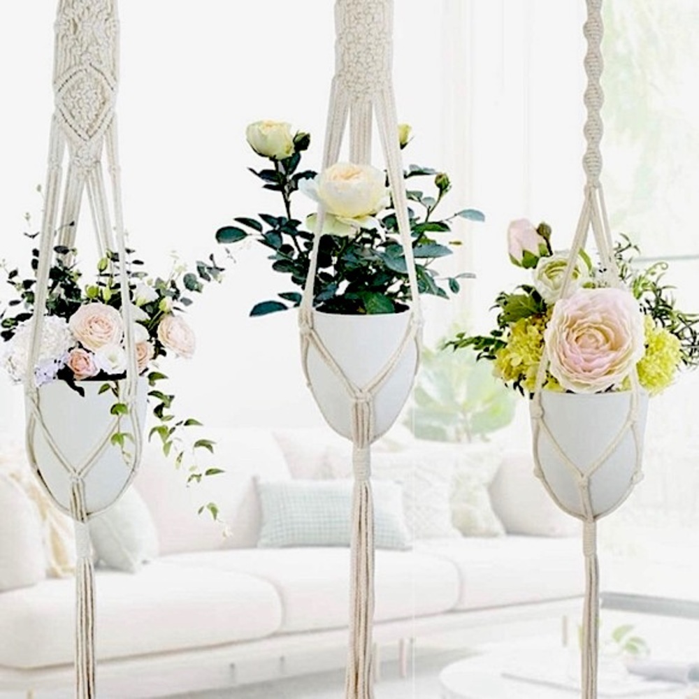 BÖHÖ Home Decor 3pc Macrame Plant Hanging Set
HandCrafted~Laney~@soul_embellish